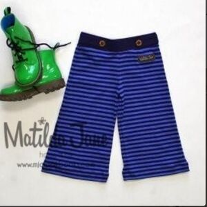 Matilda Jane Marine Straigtees Hammond Bay Blue Navy Stripe Size 6